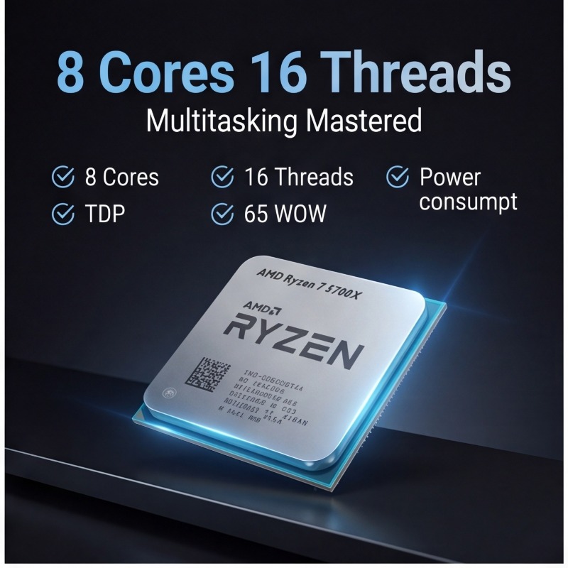 Processador AMD Ryzen 7 5700X  - Cpu Fan avaliação e preço