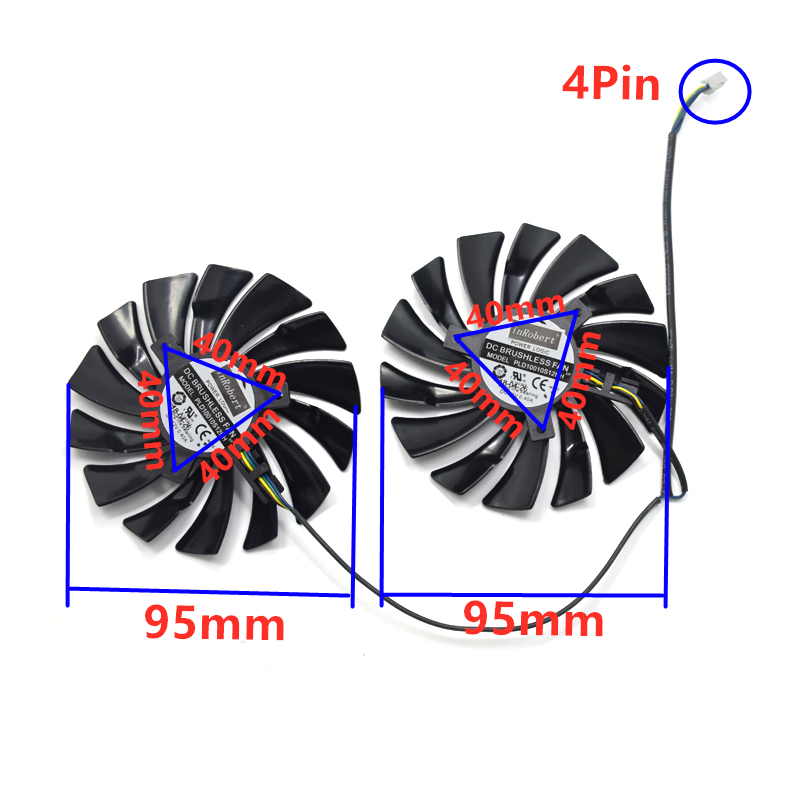 2Pcs 95mm PLD10010S12HH Ventil - Cpu Cooler avaliação e preço