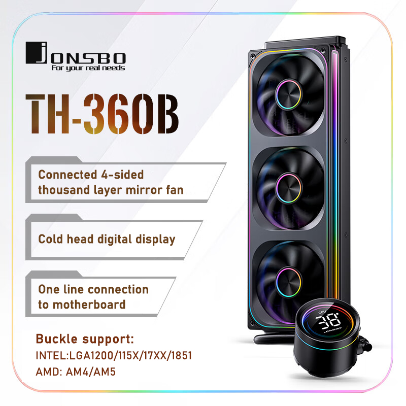 Jonsbo TH-360 AIO CPU Refriger - Aio Liquid Cooler avaliação e preço