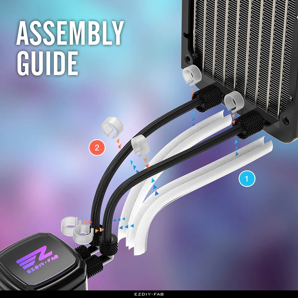 Ezdiy argb tira de luz for12mm - Aio Liquid Cooler avaliação e preço