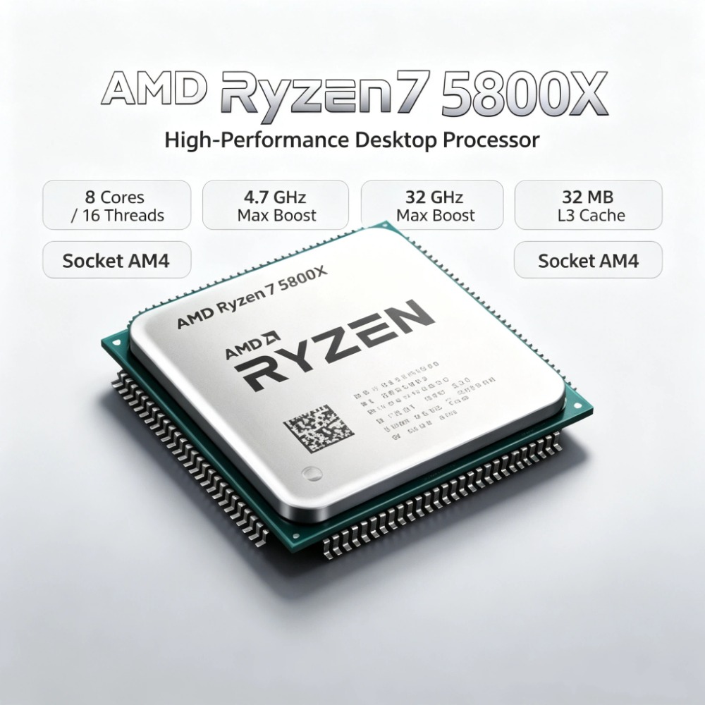 Processador AMD Ryzen 7 5800X  - Cpu Fan avaliação e preço